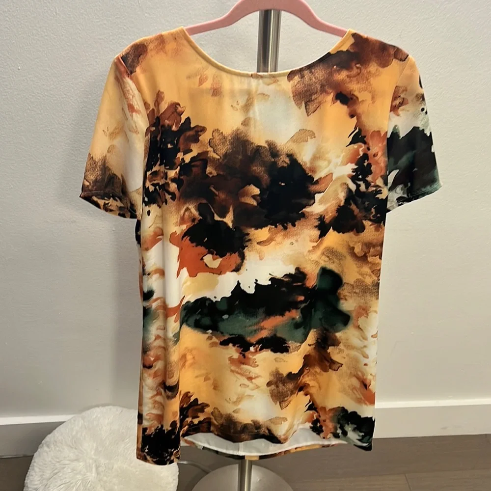 Lulus Short Dress Floral/ Tie Dye Mini - Picture 2 of 5